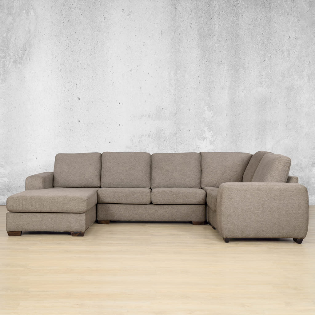 Shop Fabric couch, stanford Fabric u sofa chaise sectional LHF Ivory Sand