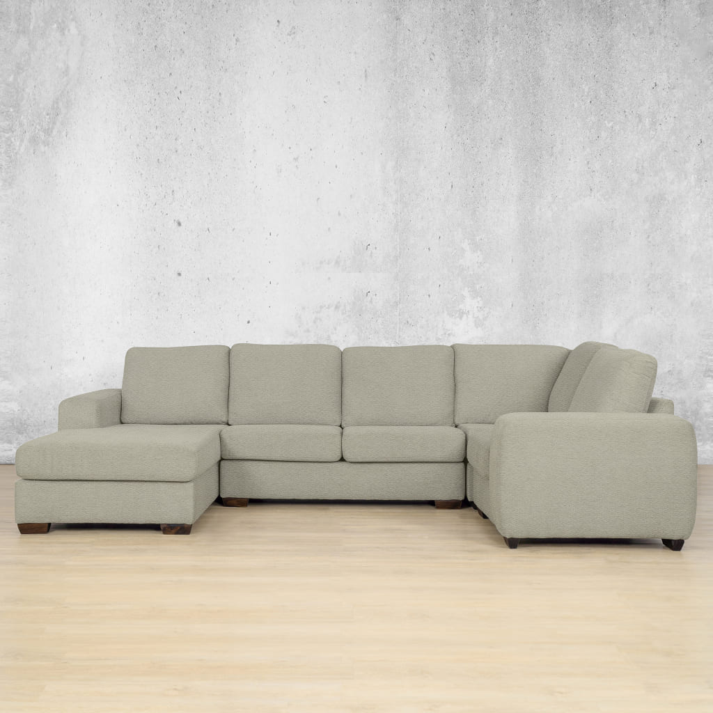 Shop Fabric couch, stanford Fabric u sofa chaise sectional lhf Kenya Beige