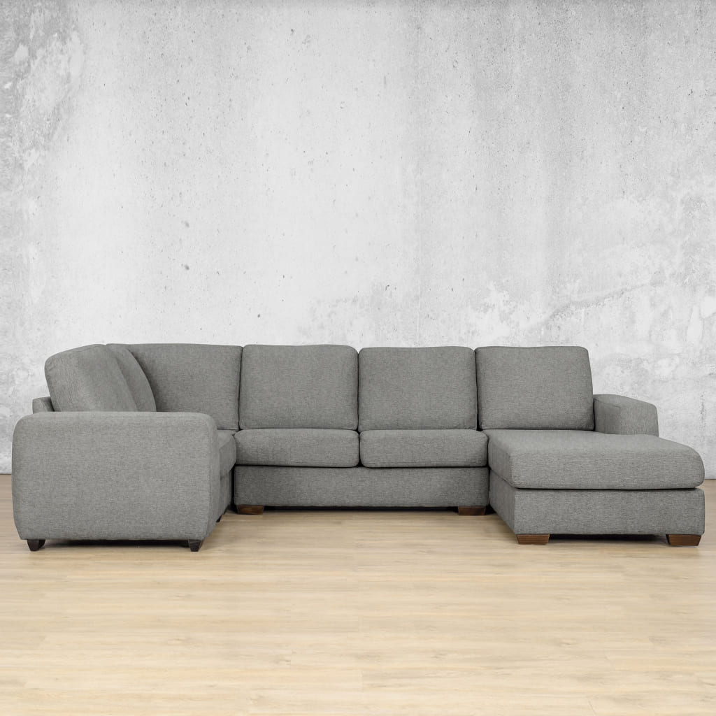 Discover Fabric Couch, stanford Fabric u sofa chaise sectional RHF Kenya Grey