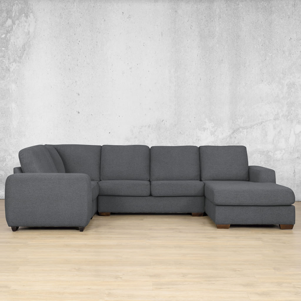 Discover Fabric Couch, stanford Fabric u sofa chaise sectional RHF Space Grey