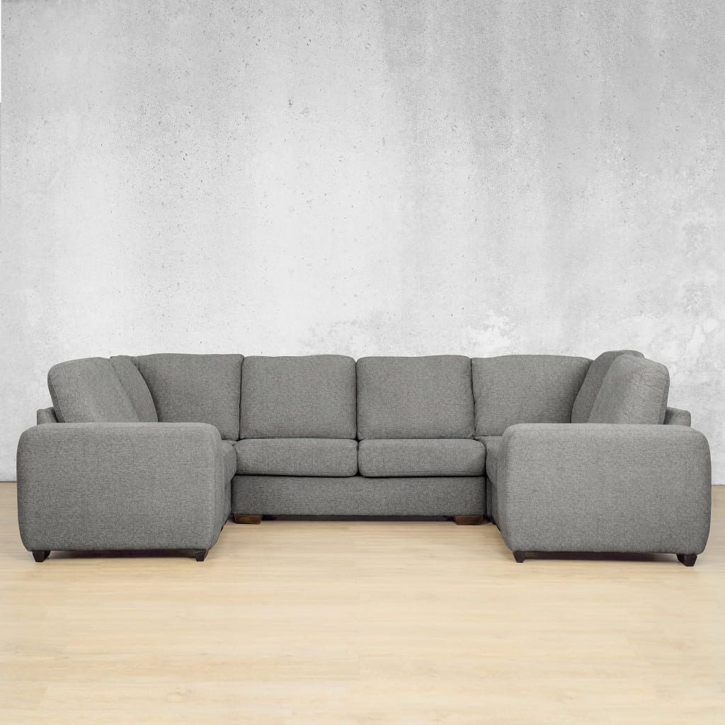 Stanford Fabric U-Sofa Fabric Sofa Leather Gallery Kenya Grey