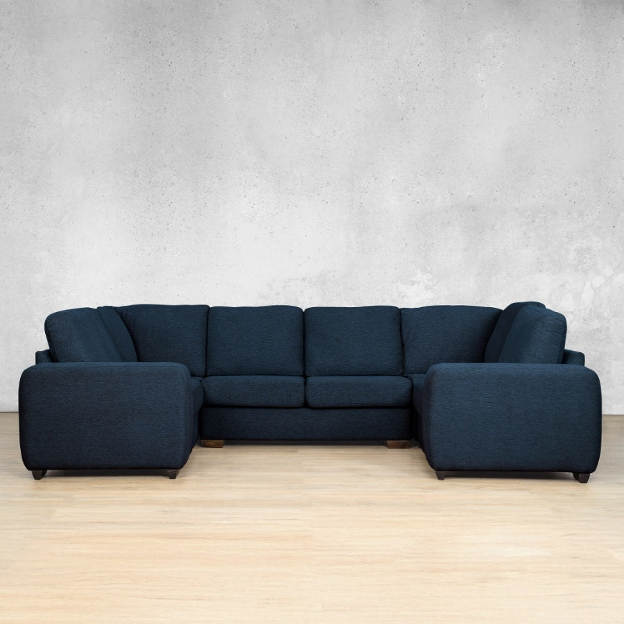 stanford Fabric u sofa sectional kenya navy blue 