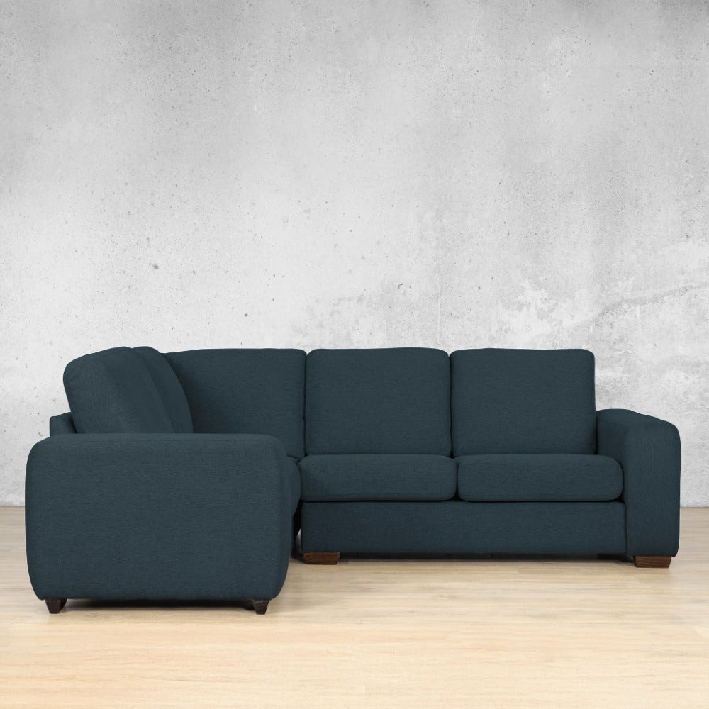 stanford Fabric u sofa sectional modular lhf air force blue 