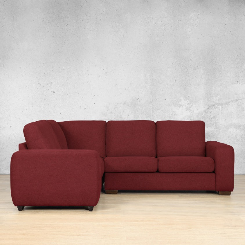 stanford Fabric u sofa sectional modular lhf kenya red 