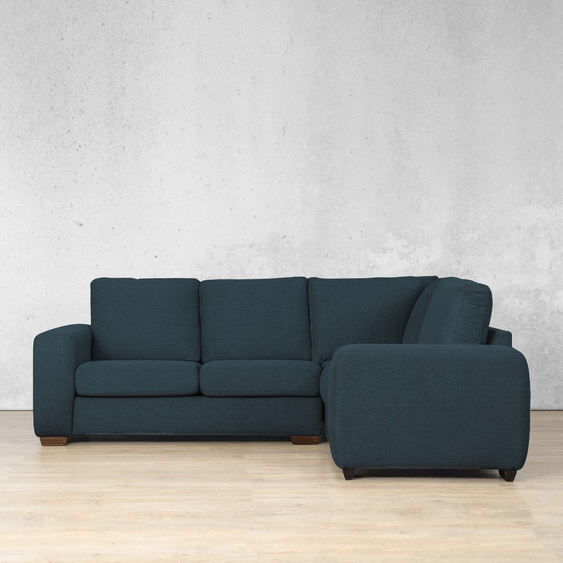 stanford Fabric u sofa sectional modular rhf air force blue