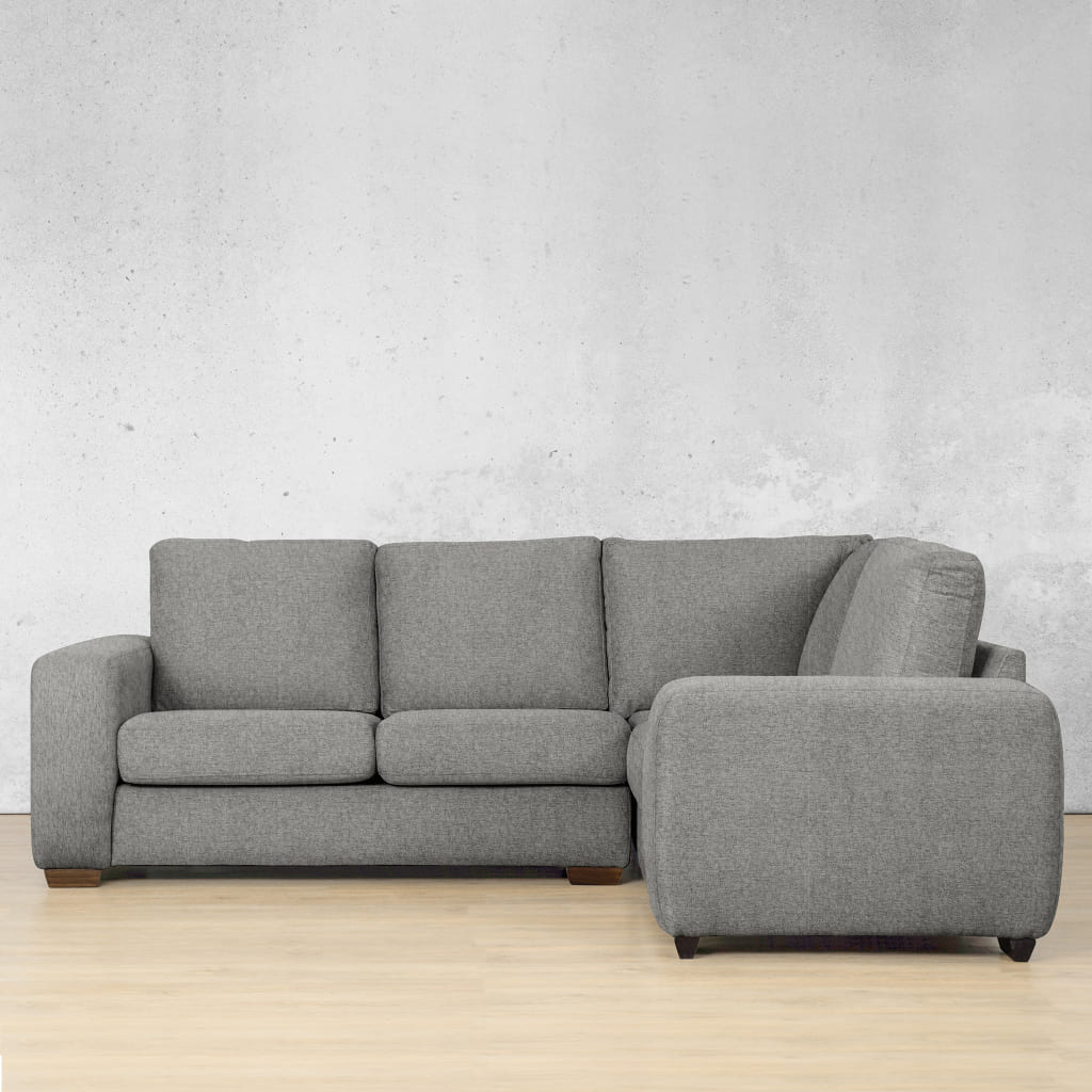 Stanford Fabric L-Sectional 4 Seater - RHF Fabric Sectional Leather Gallery Kenya Grey