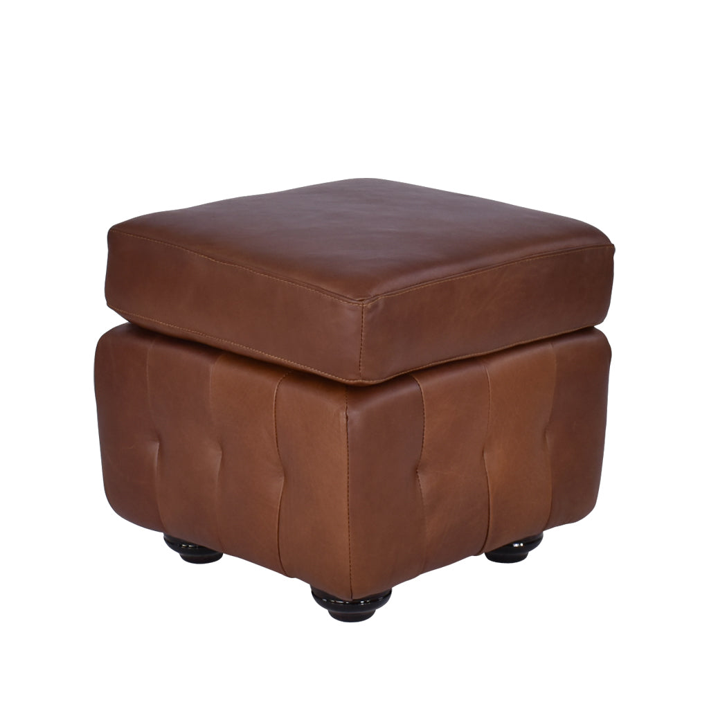 Sullivan Regal Treacle Square Ottoman Ottoman Leather Gallery 