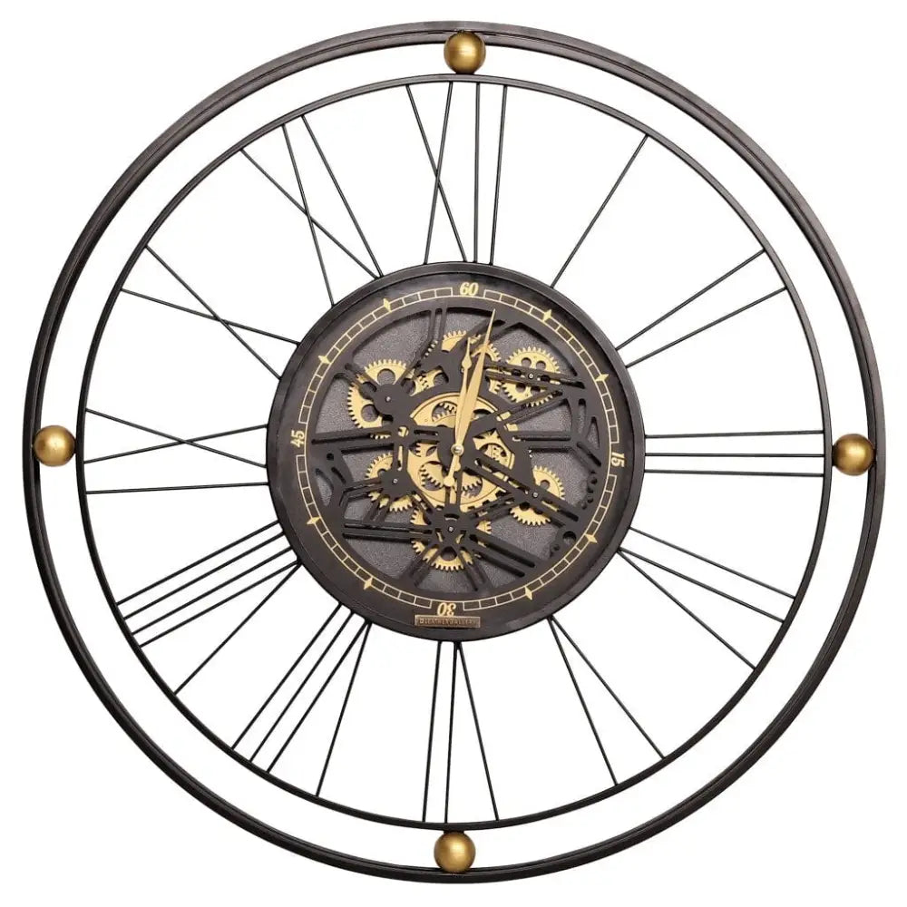 Sutton Industrial Clock - Dia 80cm x 8cm - Clock