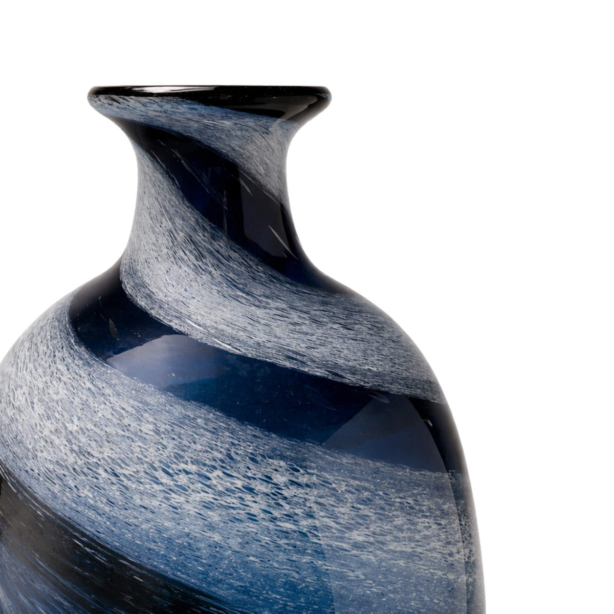 Tacoma Blue Swirl Vase