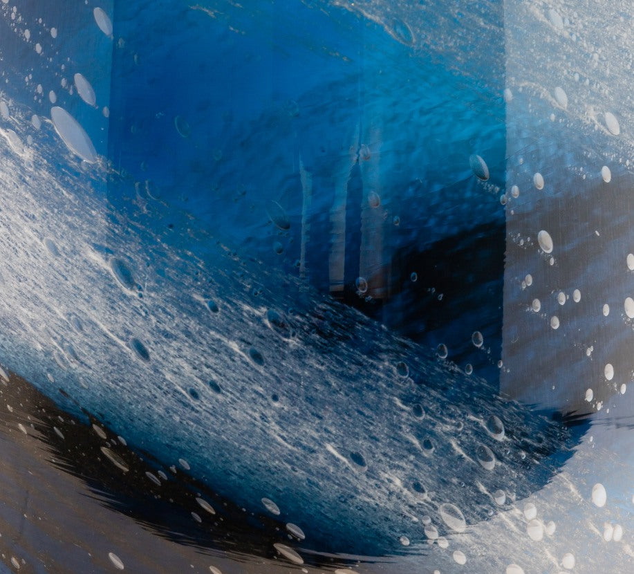 Tacoma Blue Swirl Vase - Vase