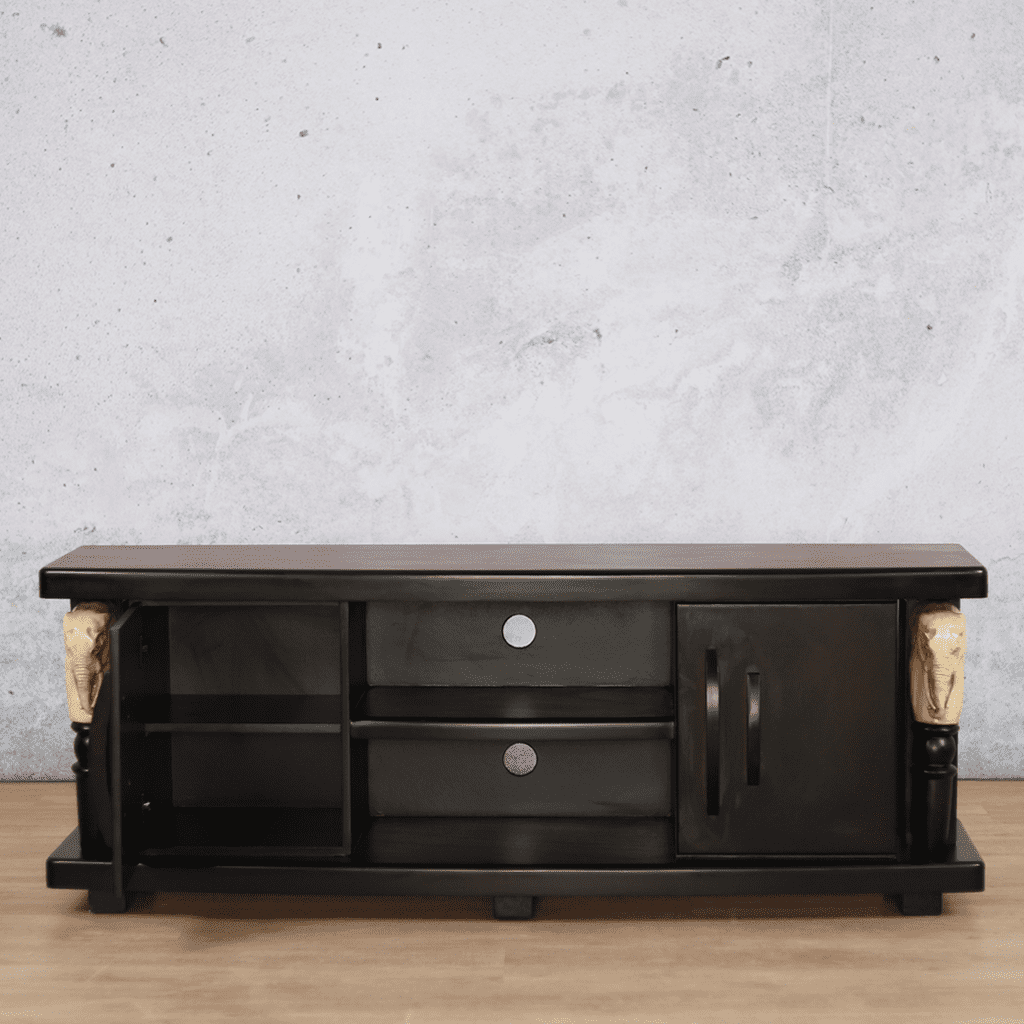 Tembo Plasma - Dark Walnut Coffee Table Leather Gallery 