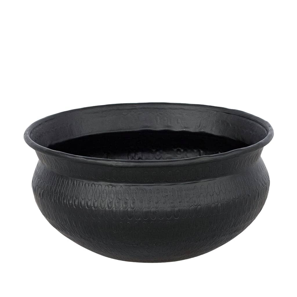 Terrace Carved Bowl/Planter - Large Decor Leather Gallery