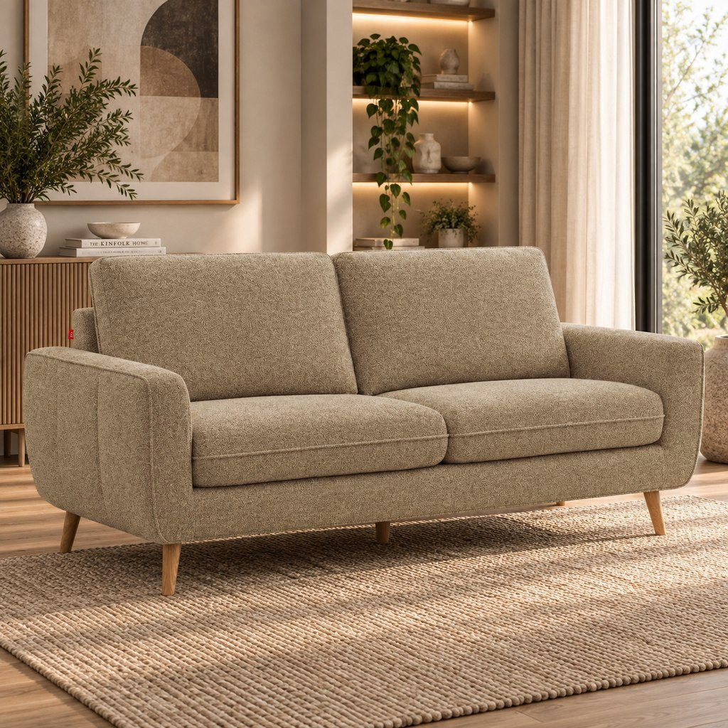 Johnson 3 Seater Fabric Couch