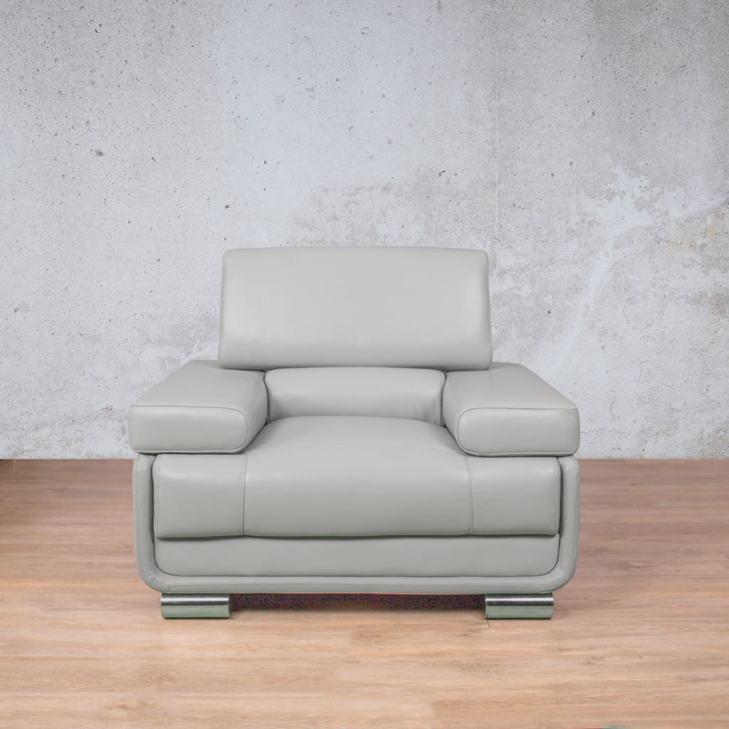 Tobago 1 Seater Leather Sofa Fabric Corner Suite Leather Gallery-grey