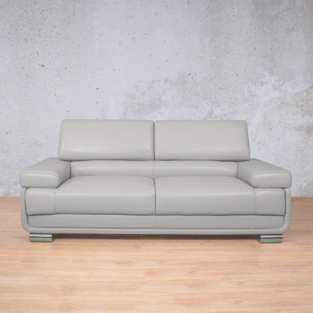Tobago 3+2 Leather Sofa Leather Gallery Grey 