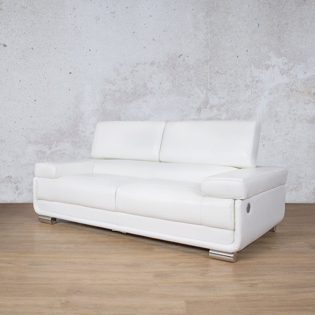 Tobago 3 Leather Sofa Fabric Corner Suite Leather Gallery-white