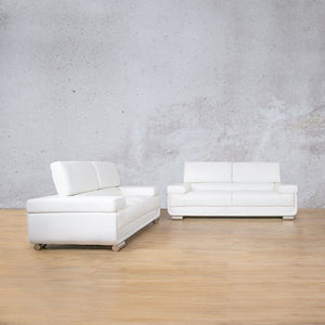 Tobago 3+2 Leather Sofa Suite - Available on Special Order Plan Only Fabric Corner Suite Leather Gallery White 