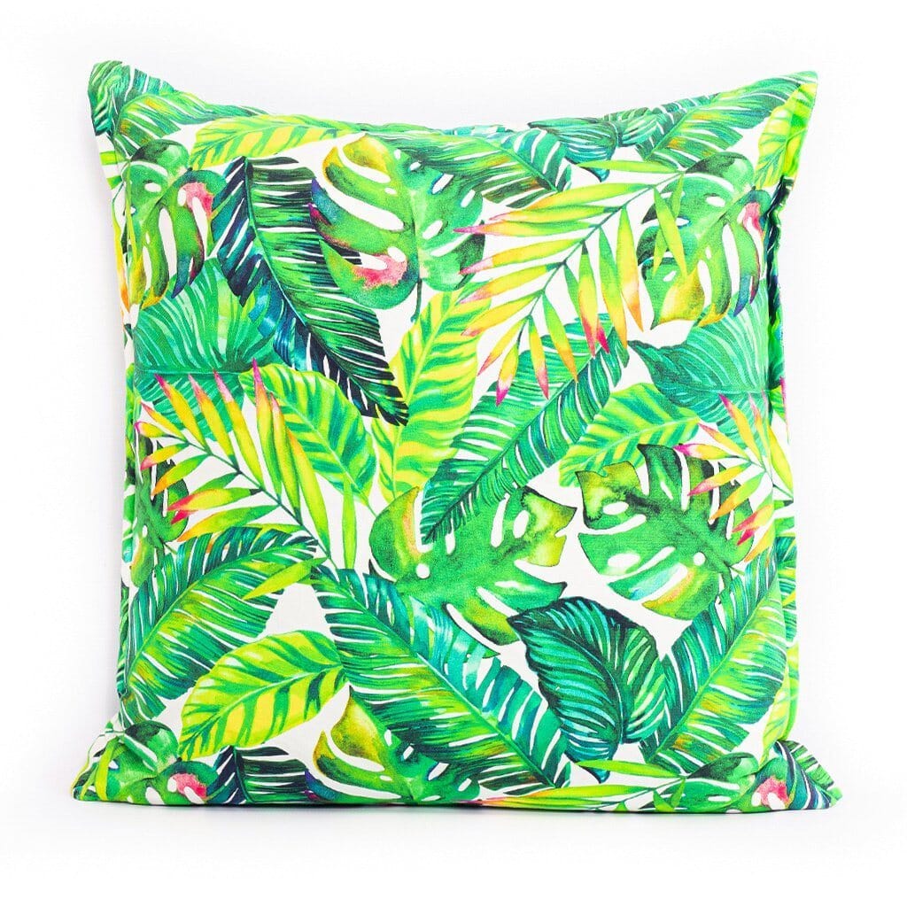 Tropical Leaves Cushion Cushion Leather Gallery 