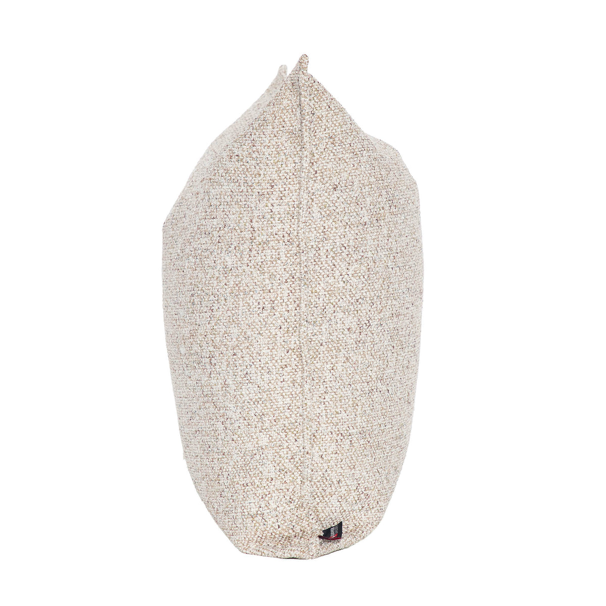 Leather Gallery Aardé Cushion in Natural Stone, featuring a textured woven finish in soft cream, beige and stone tones.