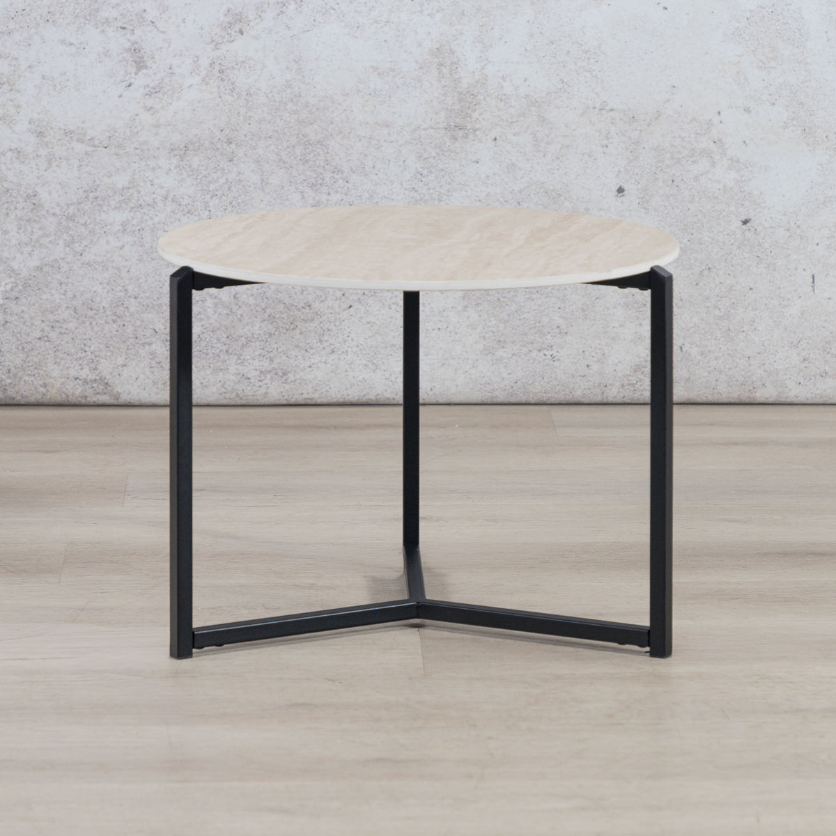 Gallery Everyday Callum Nesting Coffee Tables Set of 2, featuring light wood tops and slim black metal frames.