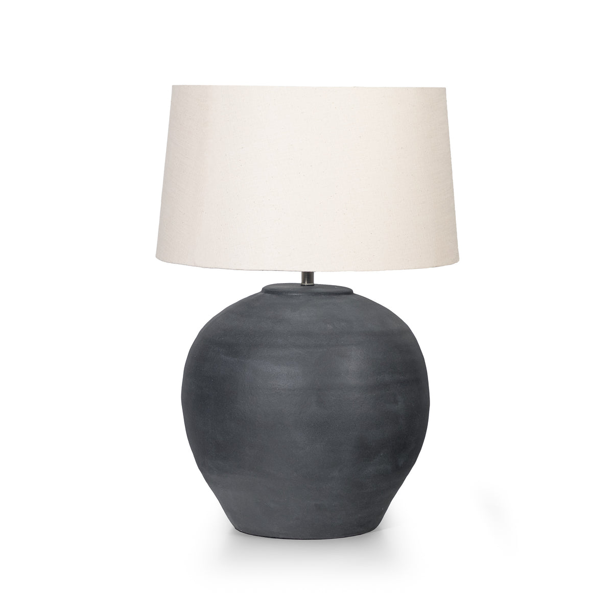 Leather Gallery | Dione Side Lamp - Matt Antique Charcoal 