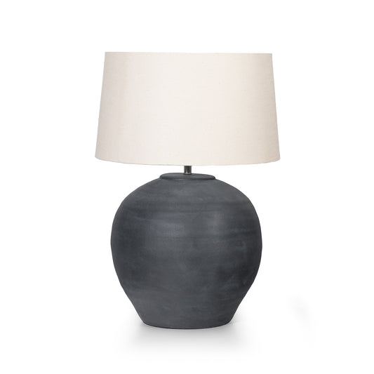 Leather Gallery | Dione Side Lamp - Matt Antique Charcoal 