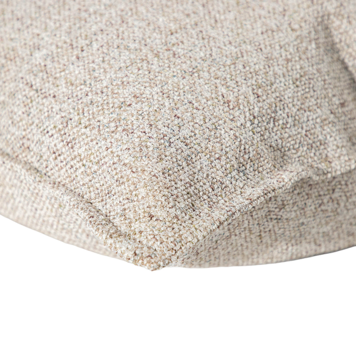 Leather Gallery Aardé Cushion in Natural Stone, featuring a textured woven finish in soft cream, beige and stone tones.