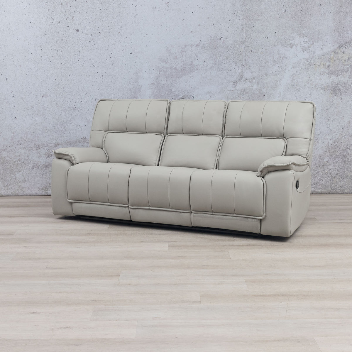Bentley Leather Recliner 3 Seater Leather Recliner Leather Gallery Beige-g