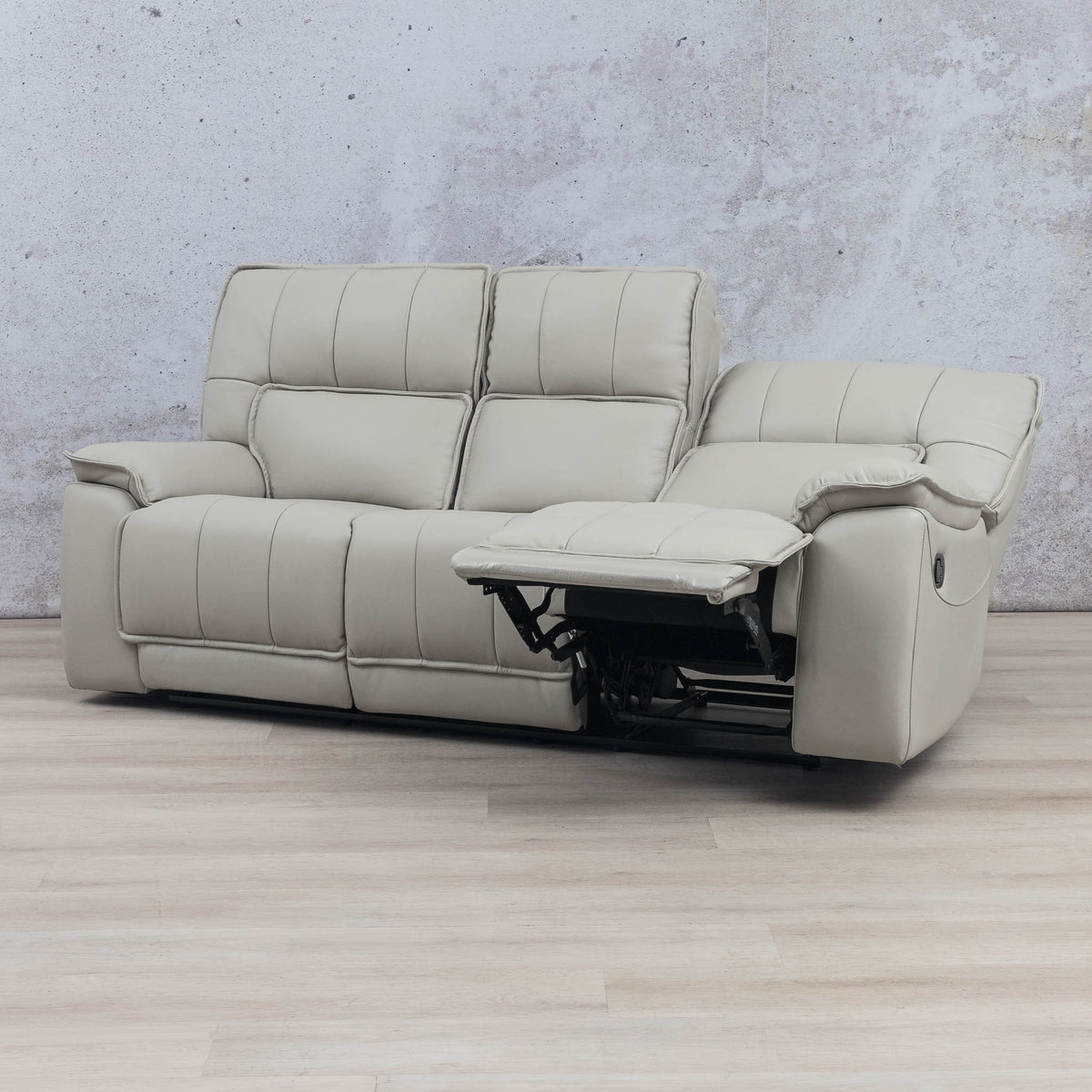 Bentley Leather Recliner 3 Seater Leather Recliner Leather Gallery Beige-g