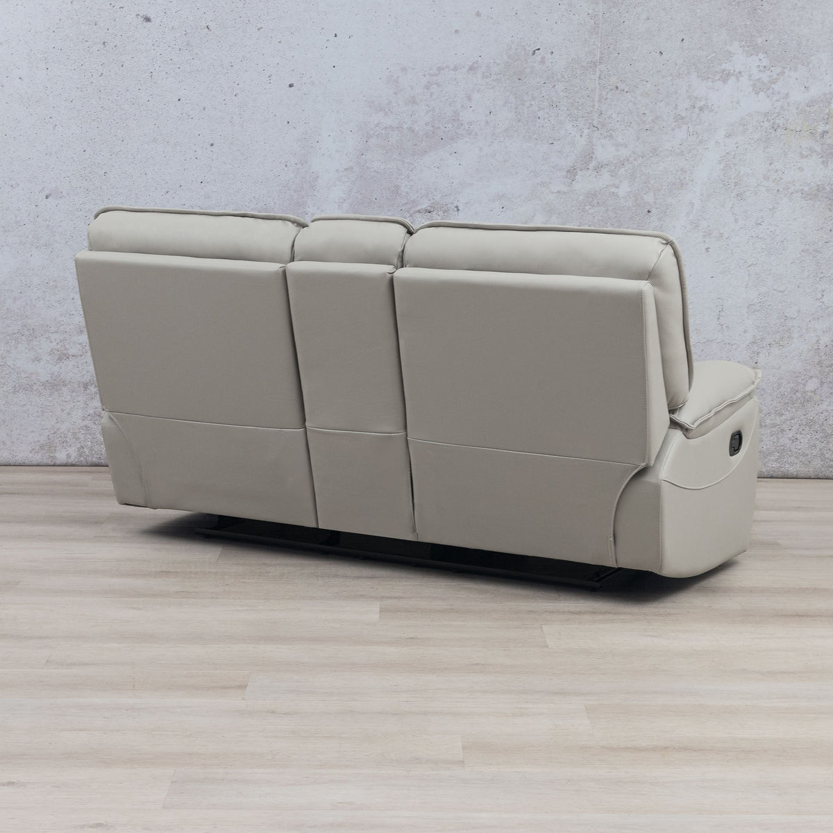 Bentley 2 seater home theatre recliner couch, back view | Leather Recliner, recliner sofa, Beige-G