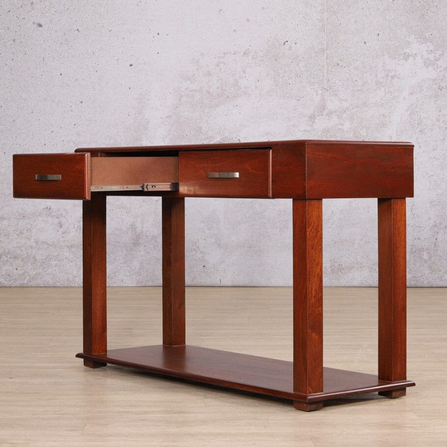 Urban 2 Drawer Server - Walnut Server Leather Gallery