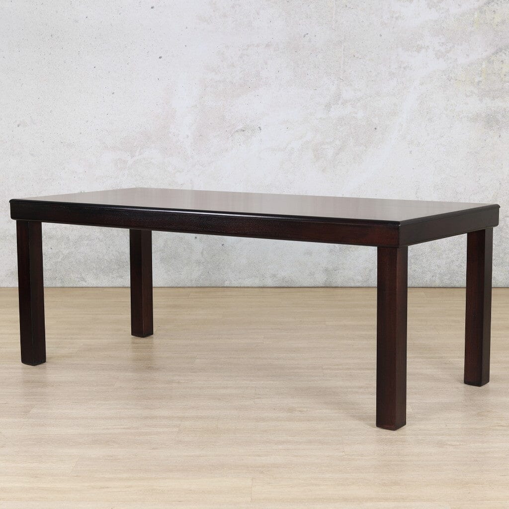 Urban Dining Table - 2M / 8 Seater - Dark Mahogany Dining Table Leather Gallery 