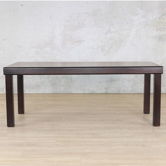 Urban Dining Table - 2M / 8 Seater - Dark Mahogany Dining Table Leather Gallery