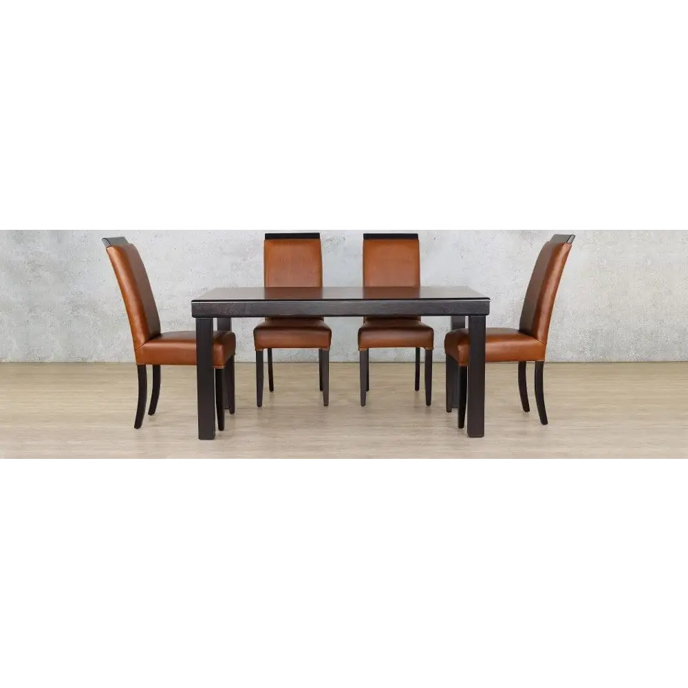 Urban Leather Dining Set - 6 Seater - Dining room set