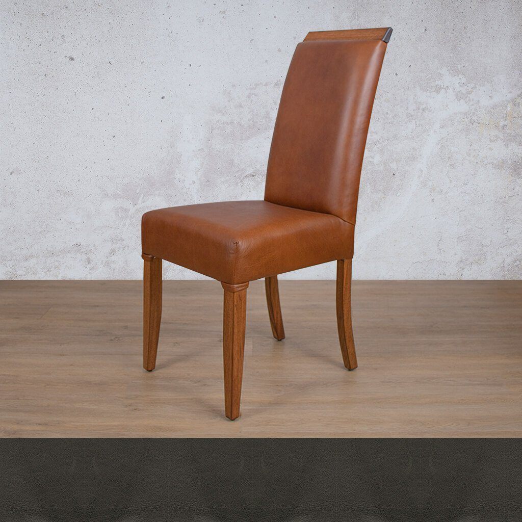 Urban Leather Walnut Dining Chair Dining Chair Leather Gallery Czar Anthracite 