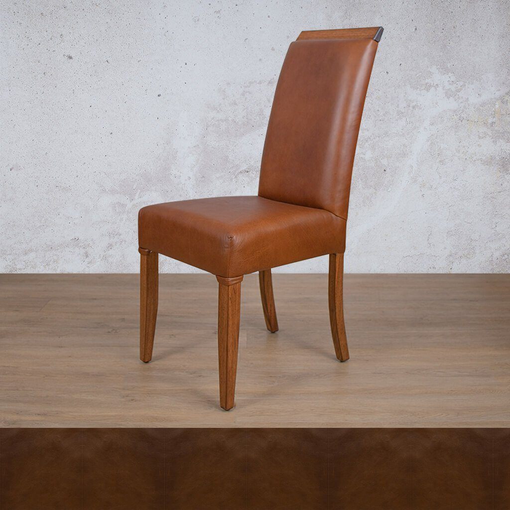 Urban Leather Walnut Dining Chair Dining Chair Leather Gallery Royal Walnut-A 