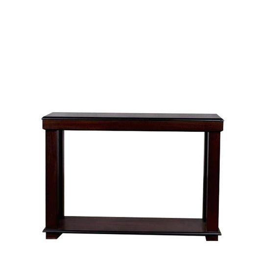Urban Server with Shelf - Dark Mahogany Server Leather Gallery