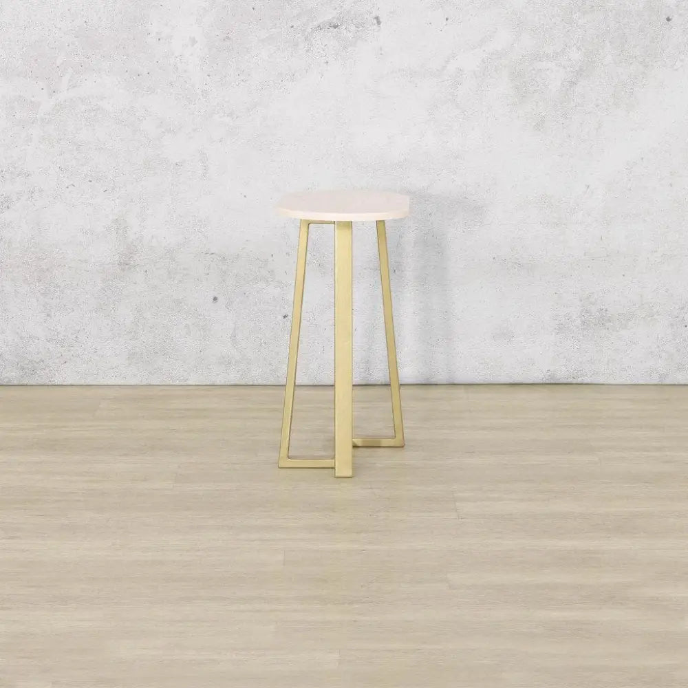 Vogue Side Table Rectangular Legs - Gold - Side Table