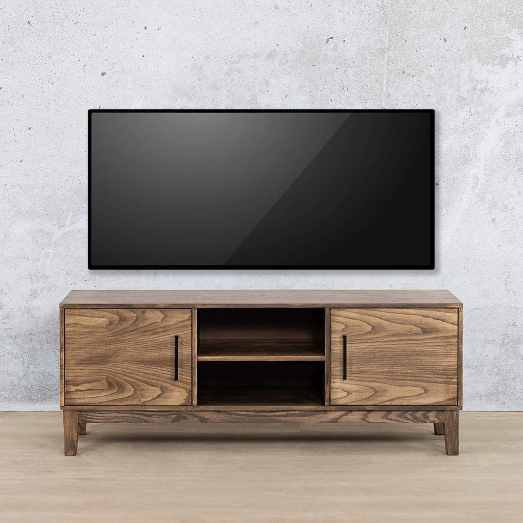 Willow Plasma 1.5m TV Stand in Antique Dark Oak – 1500mm (L) x 450mm (D) x 550mm (H) – TV Stands For Sale at Leather Gallery