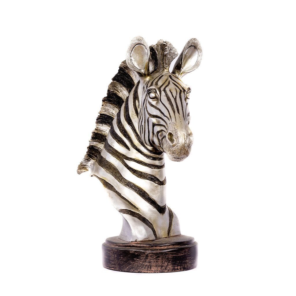 Zebra Bust Ornament Leather Gallery 