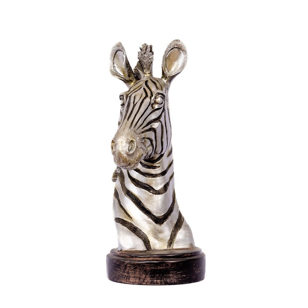 Zebra Bust Ornament Leather Gallery Zebra 46cm