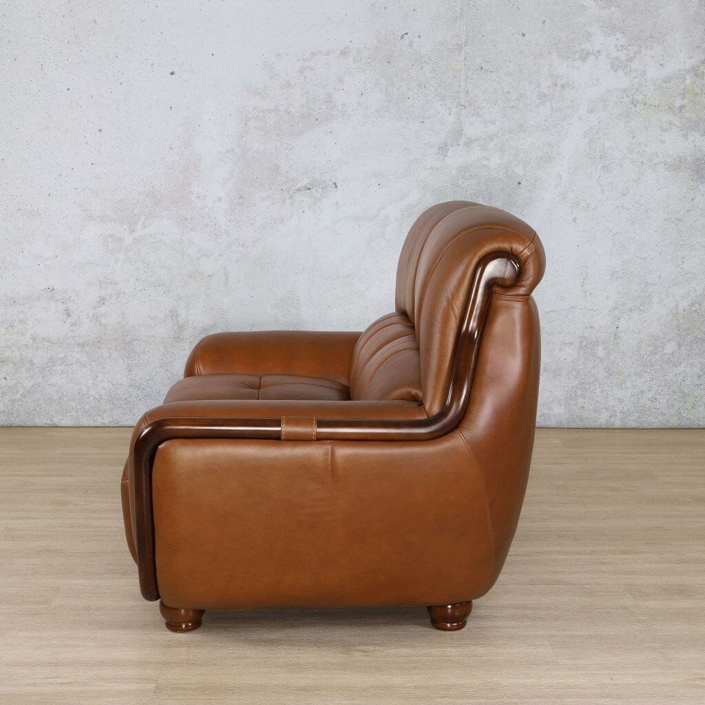 Zuri 2 Seater Leather Sofa Leather Sofa Leather Gallery-czar-pecan