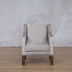 Julia Fabric Armchair - Hazey grey Fabric Armchair Leather Gallery 