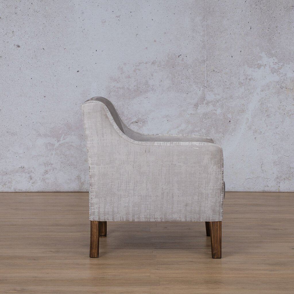 Julia Fabric Armchair - Hazey grey Fabric Armchair Leather Gallery 