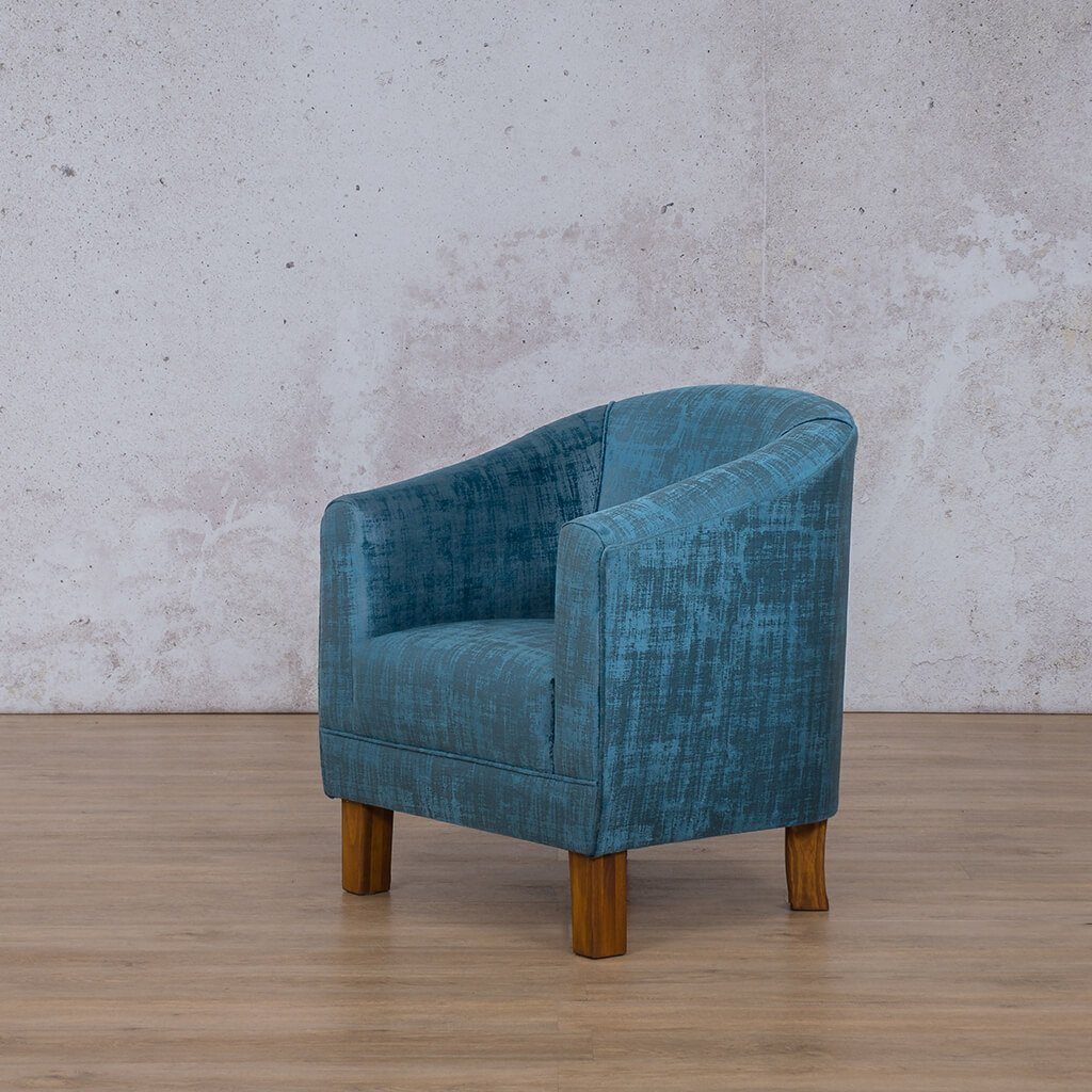 Club Tub Chair in Hazy Storm | Fabric Armchair | Tub Chairs For Sale at Leather Gallery | Tub Chairs South Africa