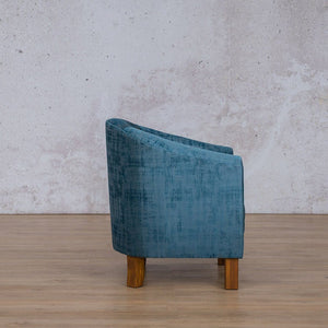 Side view of the Club Fabric Tub Armchair Fabric Armchair Leather Gallery | tub chairs South Africa
