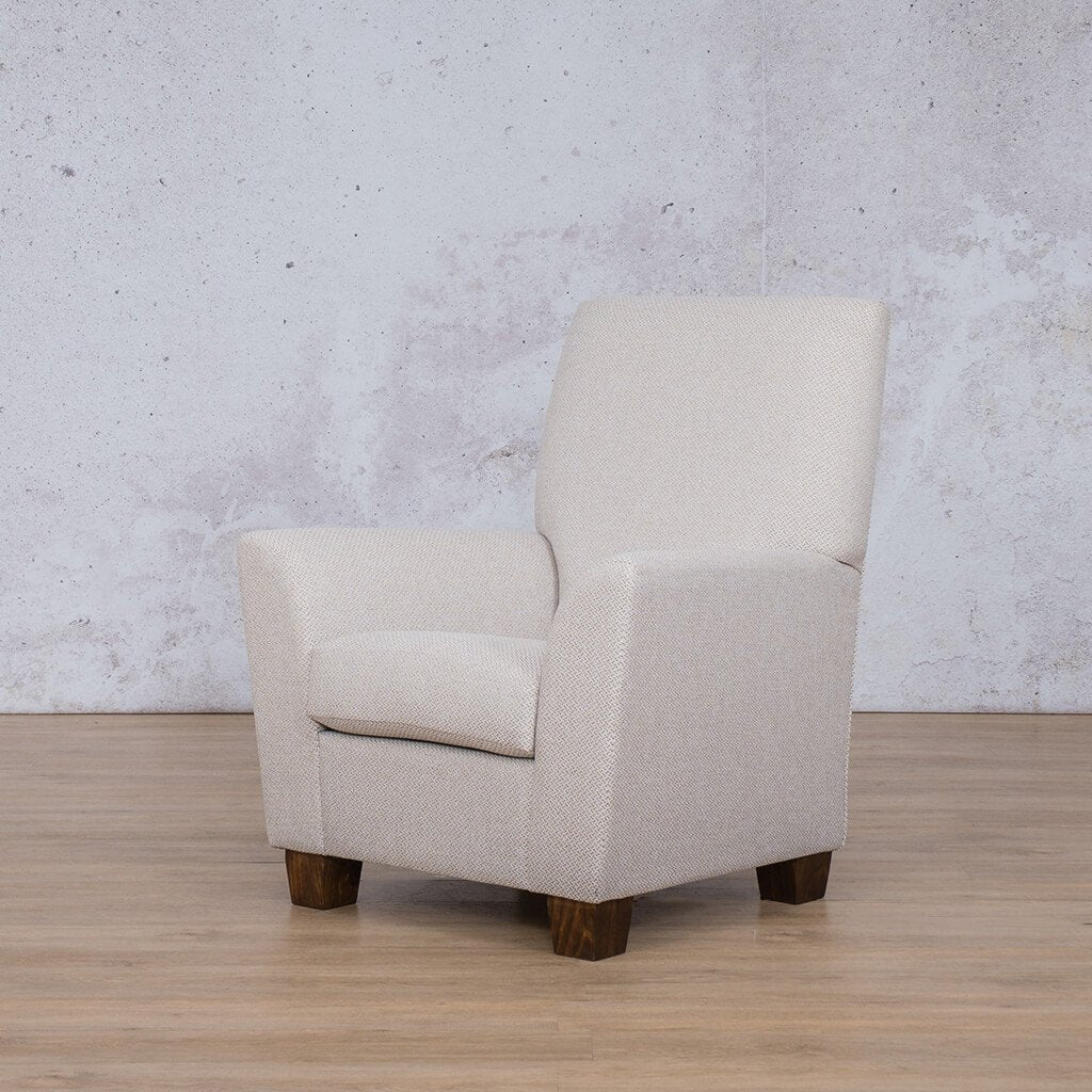 Lily White Occasional Chair | Fabric Armchair | Occasional Chairs For Sale at Leather Gallery | Occasional Chairs South Africa - Fully Customisable Fabric.