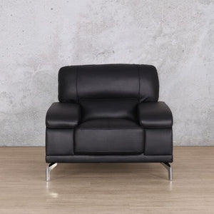 Adaline 1 Seater Leather Sofa Leather Sofa Leather Gallery Black 