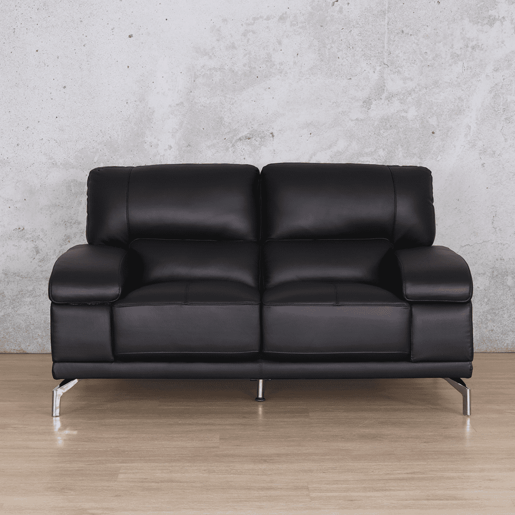 Adaline 2 Leather Sofa Suite Leather Sofa Leather Gallery Black 