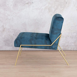 Birkin Fabric Armchair - Twilight Blue Fabric Armchair Leather Gallery 